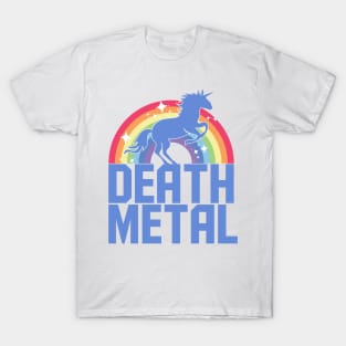 Death Metal Unicorn (Blue) T-Shirt